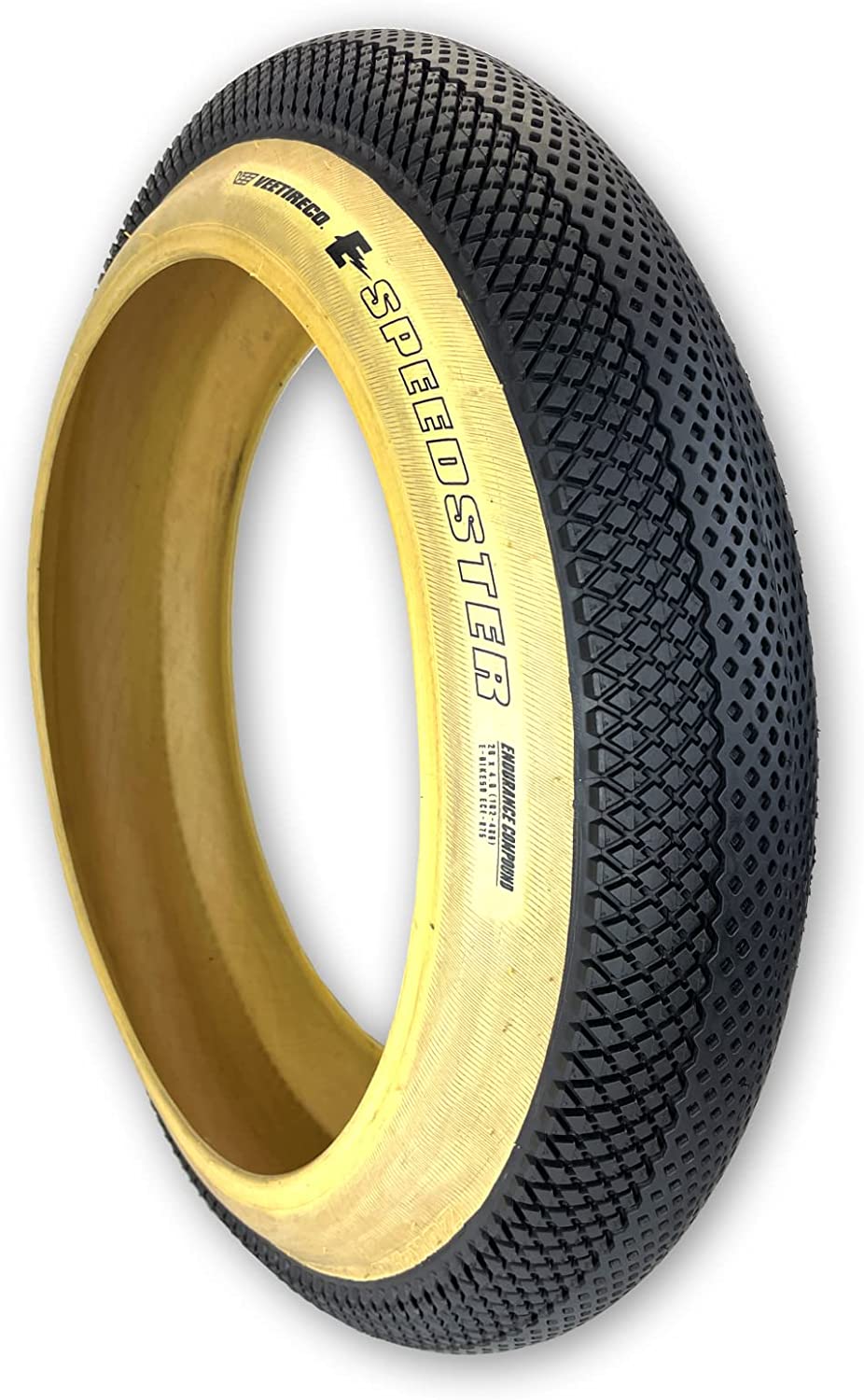 Two Vee Tire Zig Zag 26x4.0 White Wall Tire E-Bike Ready