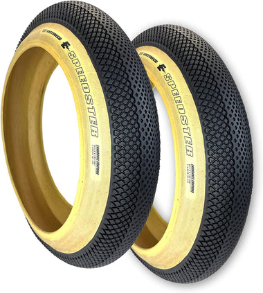 Two Vee Tire 20x4.0 SkinWall Bike Tires Speedster E-Bike 50 with Endurance