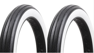 Two Vee Tire Zig Zag 26x4.0 White Wall Tire E-Bike Ready Multi