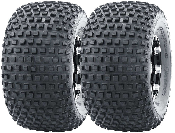 (2) TWO- NEW  20x7.00-8 Deestone D929 Knobby Tubeless Tires