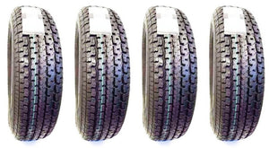 (4) FOUR - NEW ST 205/75R15 8 PLY RATED RADIAL TRAILER TIRES