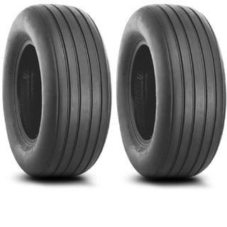 Two 5.90-15 590-15 5.90x15 Rib Implement Tires Farm Wagon Hay Rake