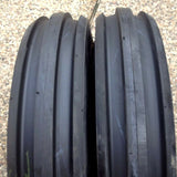 TWO 400X15, 400-15, 4.00X15, 4.00-15 3 Rib Tractor Tires with Tubes