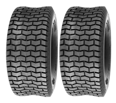 (2) TWO-4.10/3.50-4 4PR  Lawn mower turf go kart tires tubeless 410/350-4