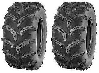 (2) TWO- NEW  25/8-12 DEESTONE 6PLY ATV SWAMP WITCH TIRES