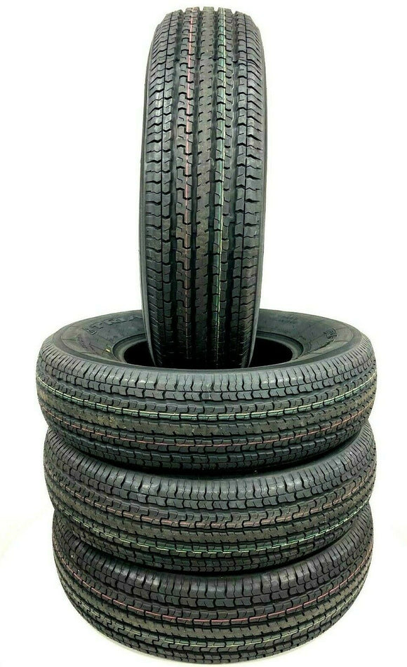 4 Triangle ST Radial Steel Belted ST 235/80R16 Load E 10 Ply Trailer Tires