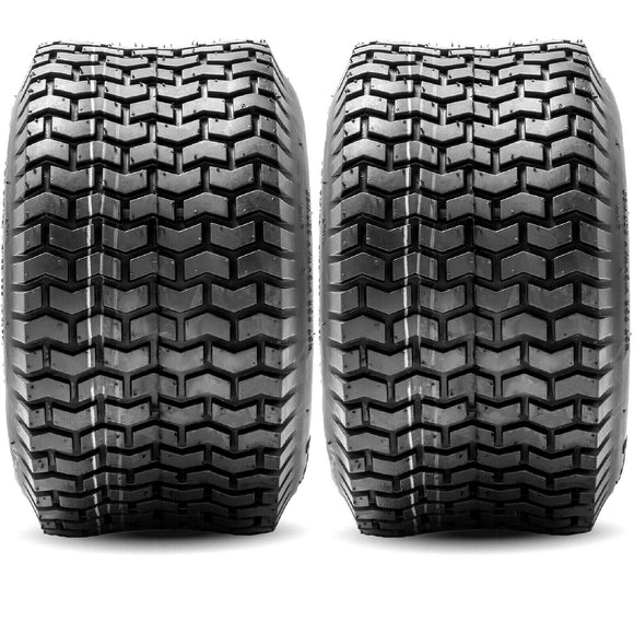 2 - 13X6.50-6 4 Ply Turf Lawn Mower Tires PAIR DS7029 TUBELESS