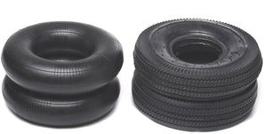 Two Tires 4.10/3.50-6 Sawtooth, 410/350-6 W Tubes Dolly Cart Go Kart Lawn TR87 Stems