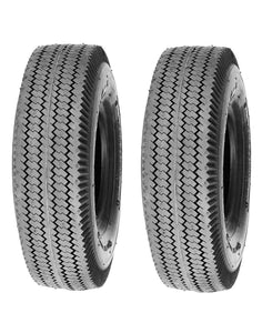 Two New 4.10/3.50-4 410/350-4 AIRLOC Sawtooth 4 Ply Dolly Tires