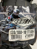 VeeMoto 120/100-18 Rear Tire Force AT Heavy Duty 6 Ply Motorcycle Dirt Bike Enduro