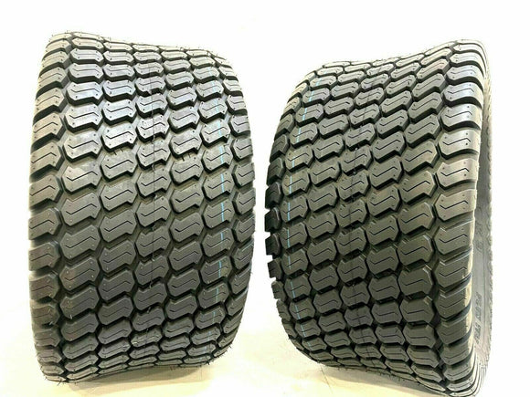 TWO 24X12.00-12 Lawn Mower Tractor Tires 24x12x12 Tubeless Heavy Duty Rear Tires
