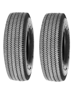 Two Tires 4.10/3.50-6 Sawtooth, 410/350-6 Tubeless Dolly Cart Go Kart Lawn