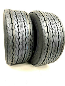 Two 20.5x8-10 20.5x8.0-10 205/65D10 Boat Trailer Tires HEAVY DUTY 12 Ply Rated