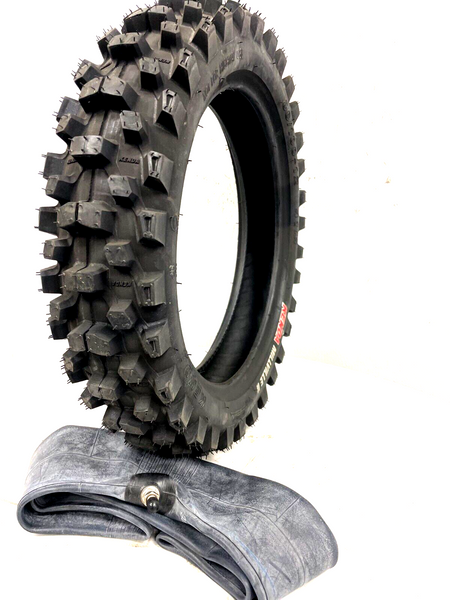 Dirtbike 3.00x12 (80/100-12) Tire and Tube Combo Fits