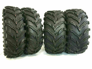 Four New K9 Mud 26x9-12 Front 26x11-12 Rear ATV Tires 6 Ply Rated Heavy Duty