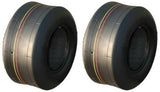 2 New 4.10/3.50-5 Smooth Tires Tubeless 410/350-5 4 Ply 4.10-5 Hand Truck Dolly