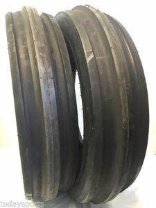 TWO New 10.00-16 Tri-Rib Front Tractor Tires 8 Ply Tubeless Super Heavy Duty