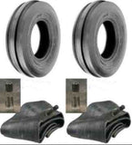 Two New 4.00-12 3-RIB Cub Cadet Easy Steer Tractor Tires w/tubes